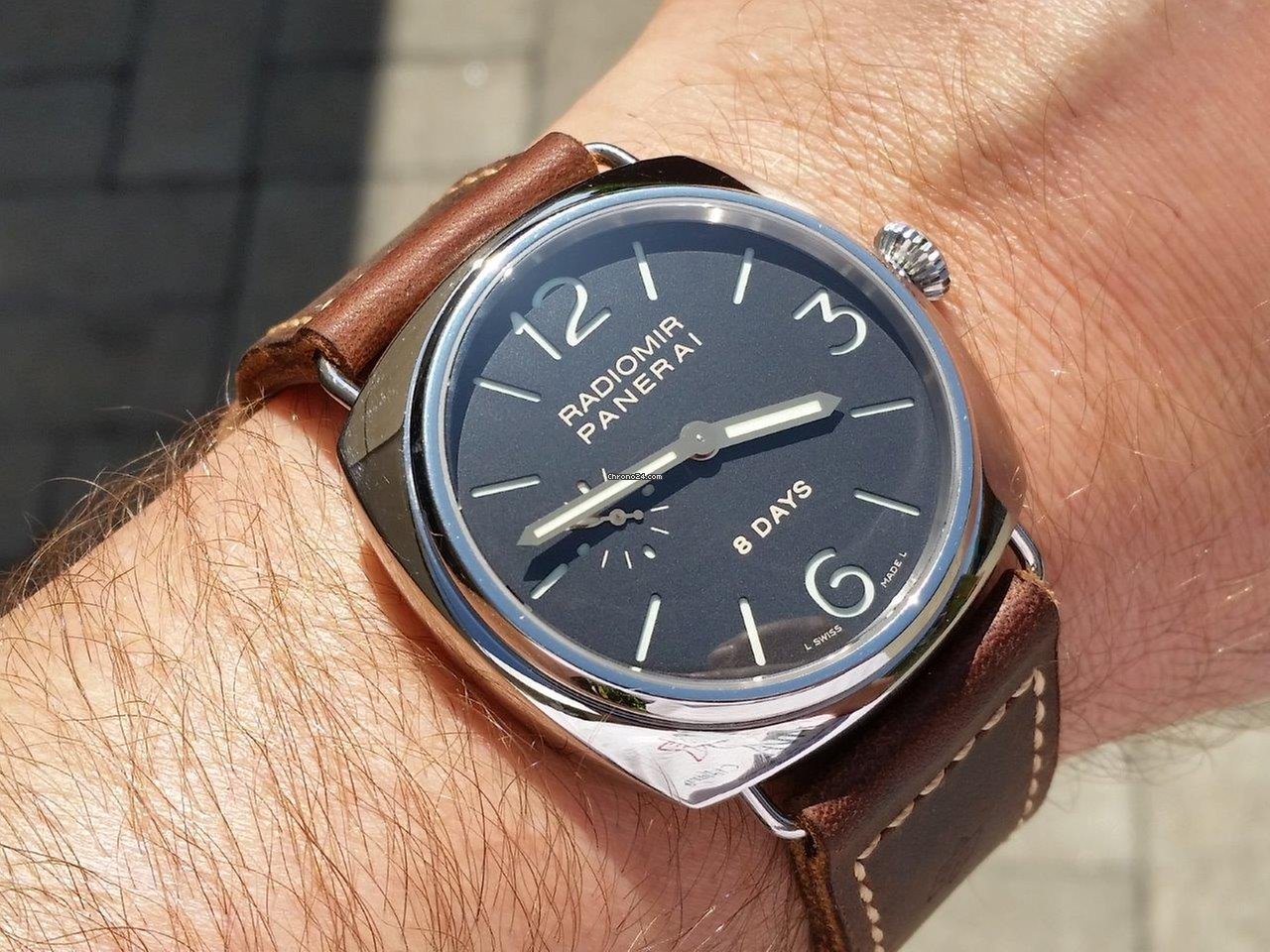 Panerai Radiomir 8 Days Mens watch Unisex Manual winding Steel PAM 00190