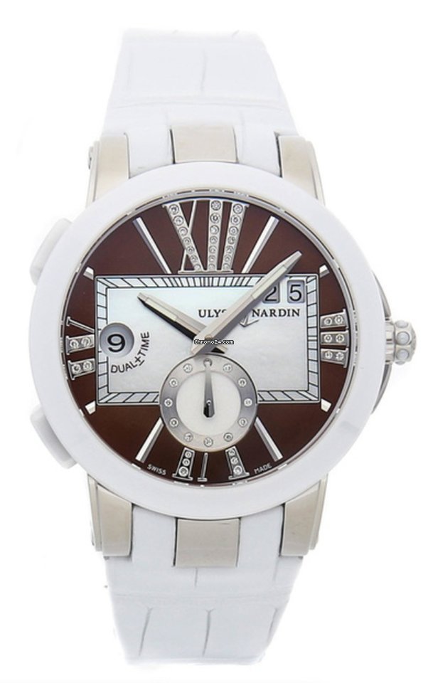 Ulysse Nardin Executive Dual Time Lady Womens watch Automatic Steel 243-10 30-05