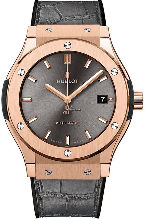 Hublot Classic Fusion Racing Grey Womens watch Automatic Rose gold 581.OX.7081.LR