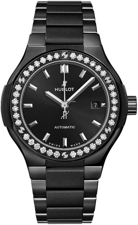 Hublot Classic Fusion 45, 42, 38, 33 mm Womens watch Automatic Ceramic 585.CM.1470.CM.1204 Black Magic