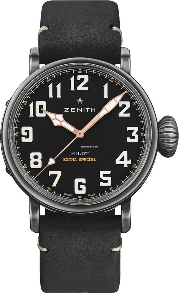 Zenith Pilot Mens watch Unisex Automatic Steel 11.2432.679 21.c900 Ton-Up