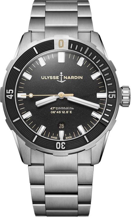 Ulysse Nardin Mens watch Unisex Automatic Steel 8163-175-7M 92