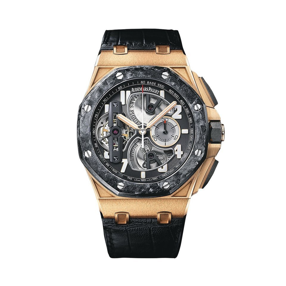 Audemars Piguet Royal Oak Offshore Tourbillon Chronograph Mens watch Unisex Manual winding Rose gold 26288OF.OO.D002CR.01