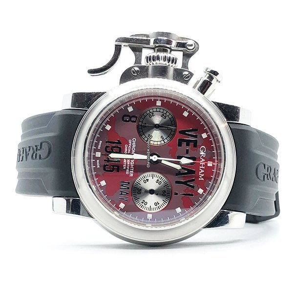 Graham Chronofighter Mens watch Unisex Automatic Steel 2CFBS.S01A.L30B
