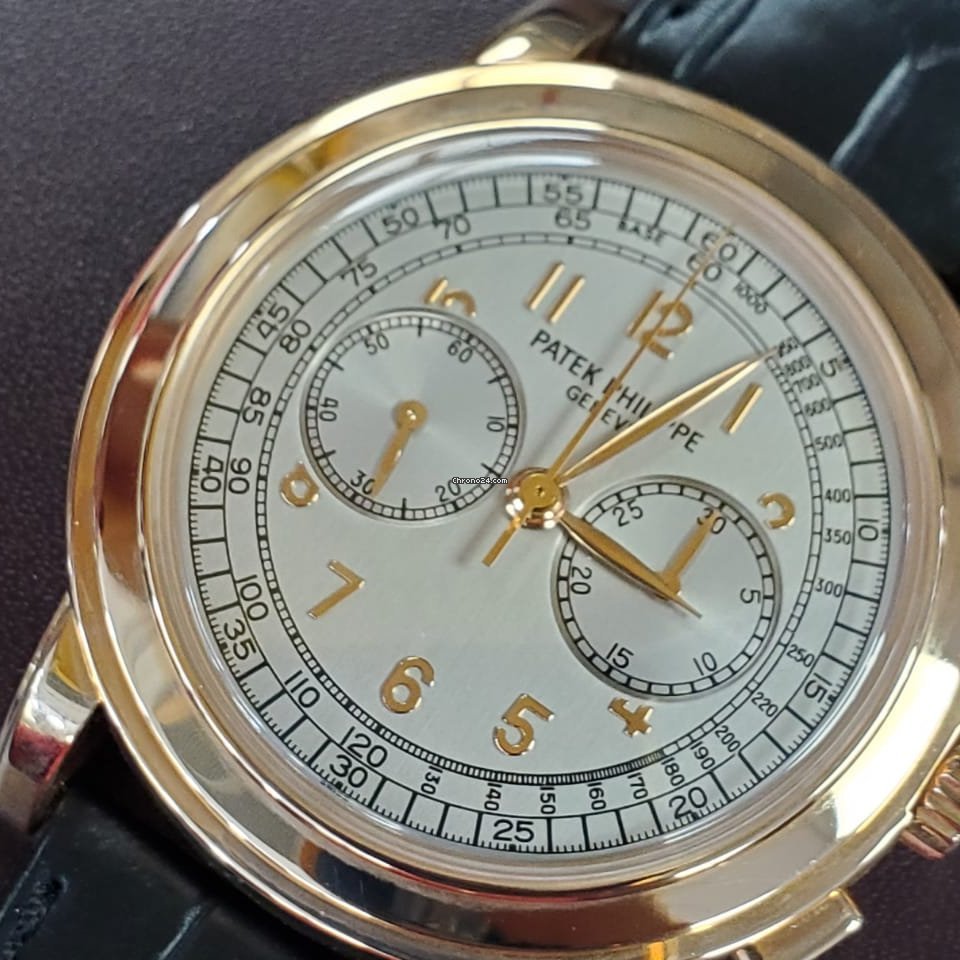 Patek Philippe Chronograph Mens watch Unisex Manual winding Rose gold 5070R
