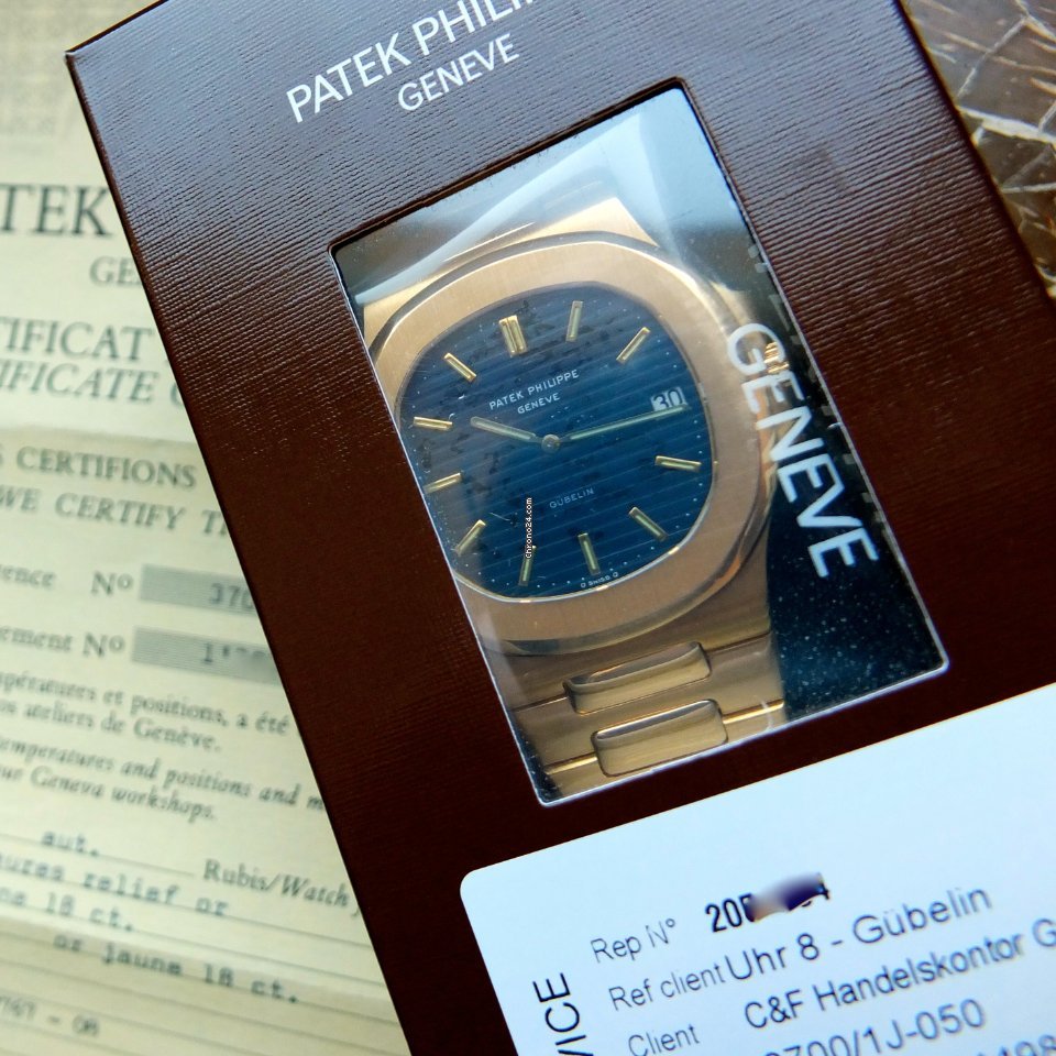 Patek Philippe Nautilus Mens watch Unisex Automatic Yellow gold 3700 Patek Philippe Nautilus GG G1BELIN Full Set