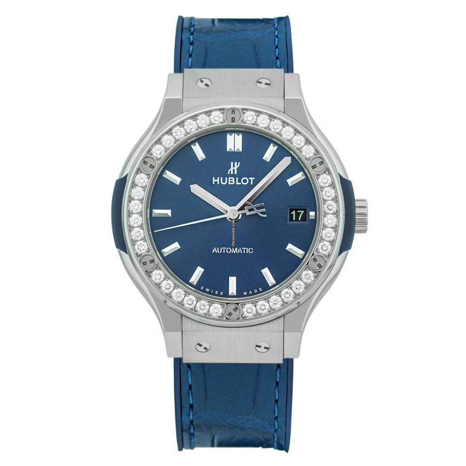 Hublot Classic Fusion Blue Mens watch Unisex Automatic Titanium 565.NX.7170.LR.1204