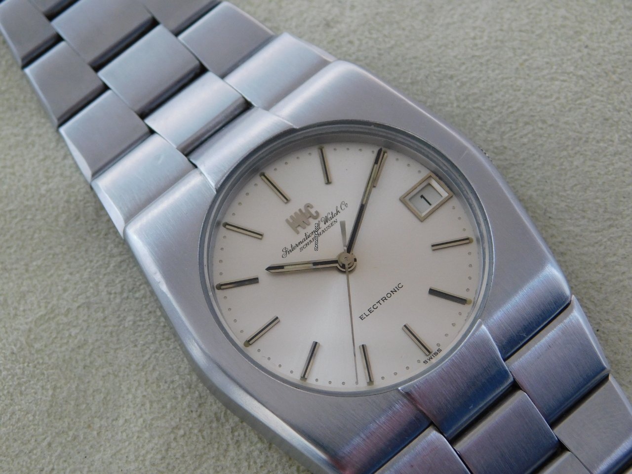 IWC Mens watch Unisex Quartz Steel 3403