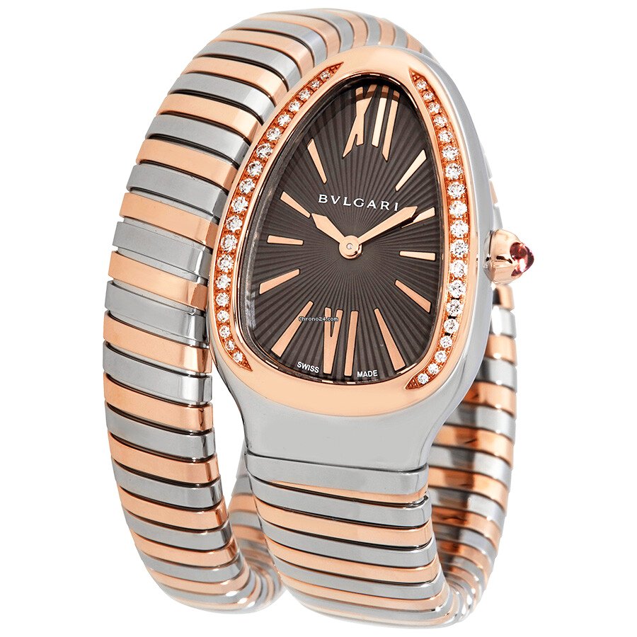 Bulgari Serpenti Womens watch Quartz Gold Steel 102681 SP35C14SPGD.1T
