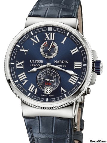 Ulysse Nardin Marine Chronometer Manufacture Mens watch Unisex Automatic Steel 1183-126 43