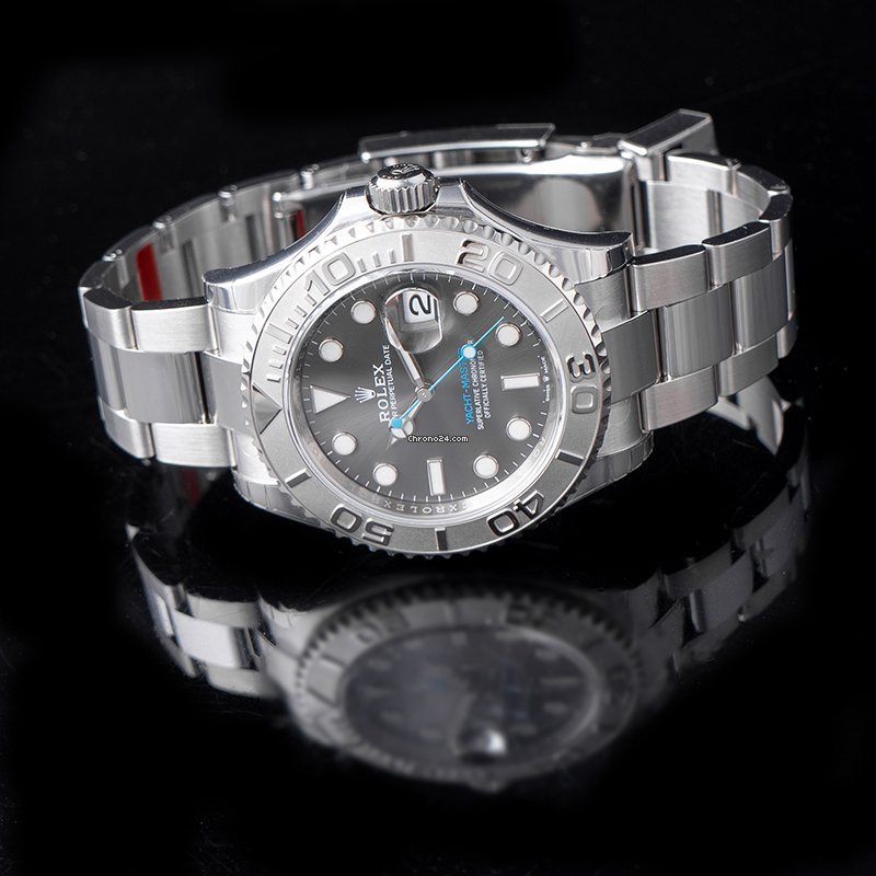 Rolex Yacht-Master 40 Mens watch Unisex Platinum Automatic 126622 dark grey