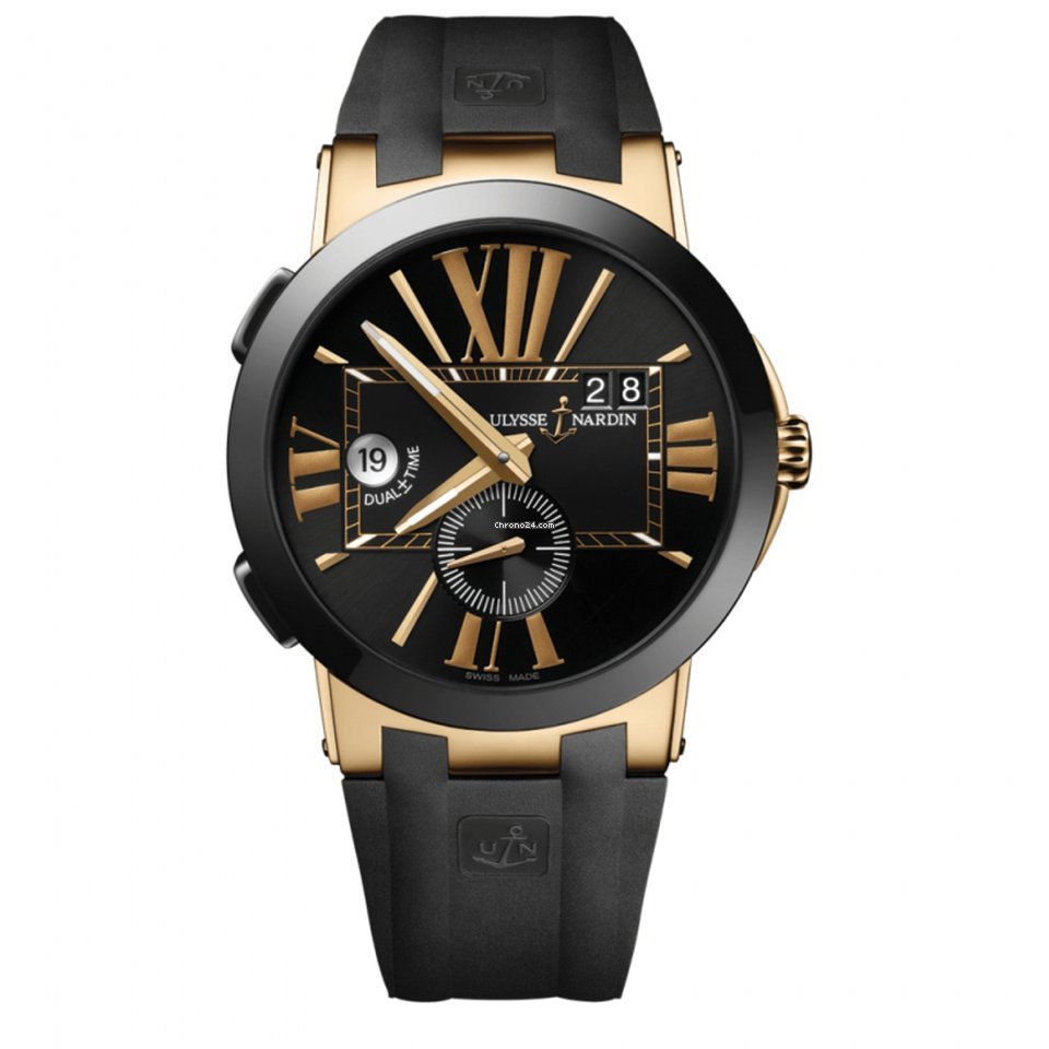 Ulysse Nardin Executive Dual Time Mens watch Unisex Automatic Rose gold 246003 42