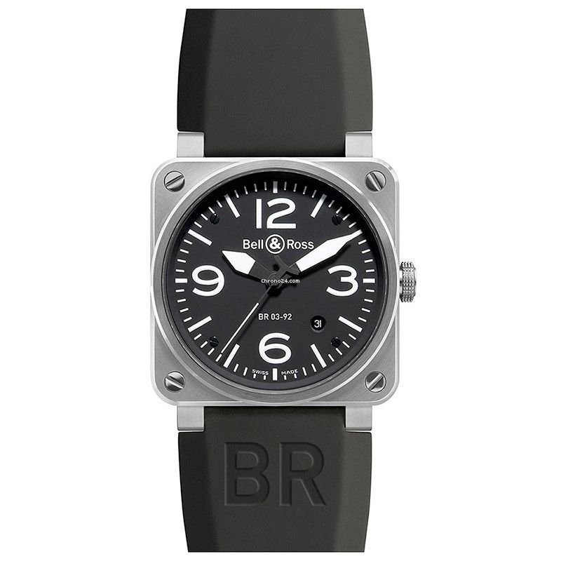 Bell & Ross BR 03-92 Steel Mens watch Unisex Automatic Steel BR03-92 BLC-ST