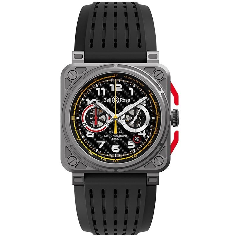 Bell & Ross BR 03-94 Chronographe Mens watch Unisex Automatic Titanium BR0394-RS18