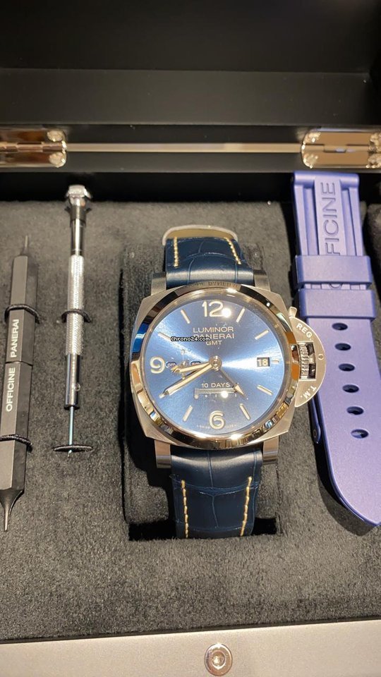 Panerai Luminor 1950 10 Days GMT Mens watch Unisex Automatic Steel Pam00986
