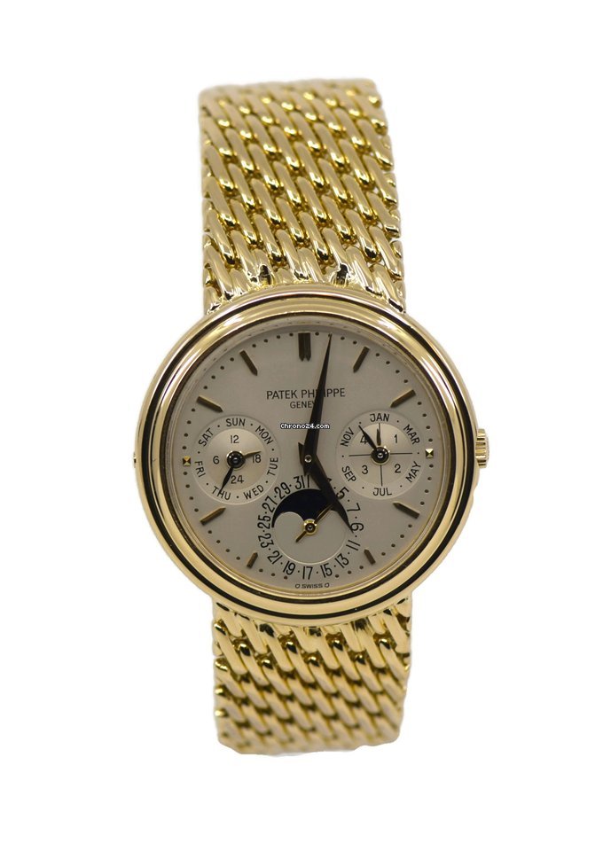 Patek Philippe Perpetual Calendar Mens watch Unisex Automatic Yellow gold 3945