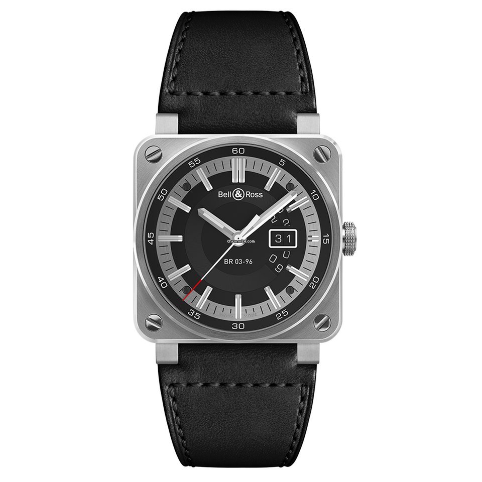 Bell & Ross BR 03-96 Grande Date Mens watch Unisex Automatic Steel BR0396-SI-ST