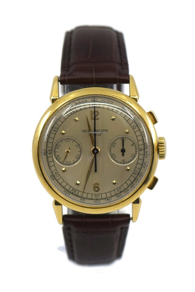Patek Philippe Chronograph Mens watch Unisex Manual winding Yellow gold 1579