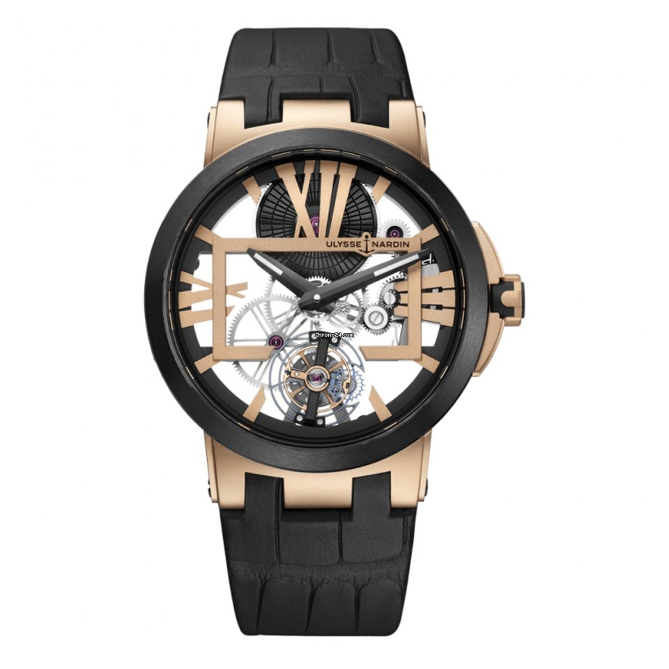 Ulysse Nardin Executive Skeleton Tourbillon Mens watch Unisex Manual winding Rose gold 1712139