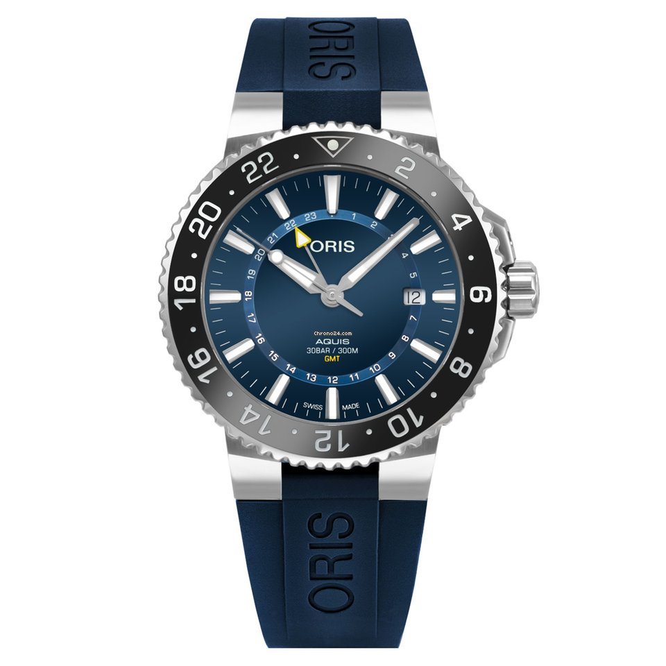 Oris Aquis GMT Date Mens watch Unisex Automatic Steel 01 798 7754 4135-07 4 24 65EB