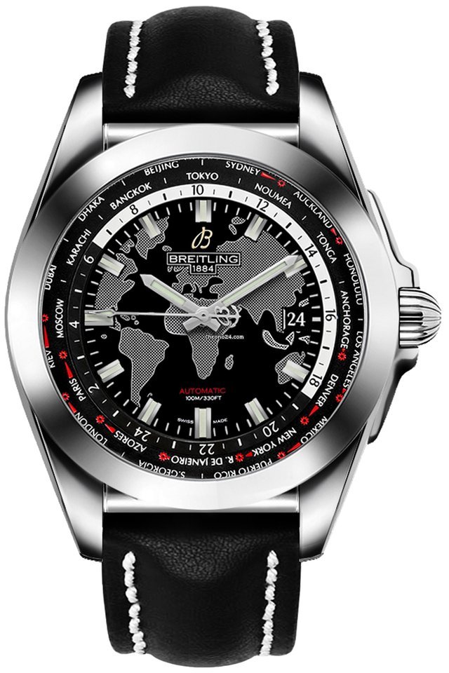 Breitling Galactic Unitime Mens watch Unisex Automatic Steel WB3510U4 BD94 435X