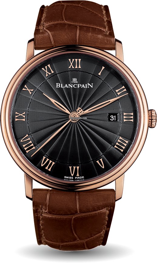 Blancpain Villeret Ultra-Slim Mens watch Unisex Automatic Rose gold 6651-3630-55B