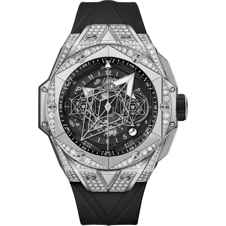 Hublot Big Bang Sang Bleu Mens watch Unisex Automatic Titanium 418.NX.1107.RX.1604.MXM20
