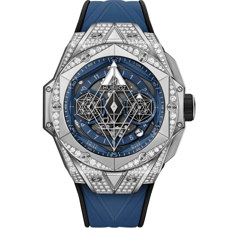 Hublot Big Bang Sang Bleu Mens watch Unisex Automatic Titanium 418.NX.5107.RX.1604.MXM20