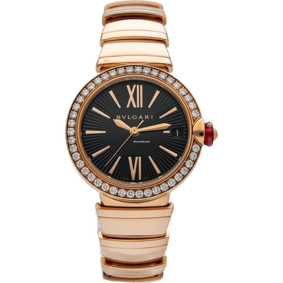 Bulgari Lucea Womens watch Automatic Rose gold 102260 LUP33BGDGD