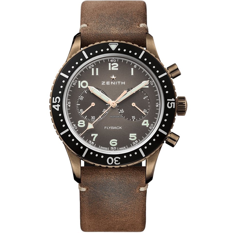 Zenith Pilot Mens watch Unisex Automatic Bronze 29.2240.405-18.C801