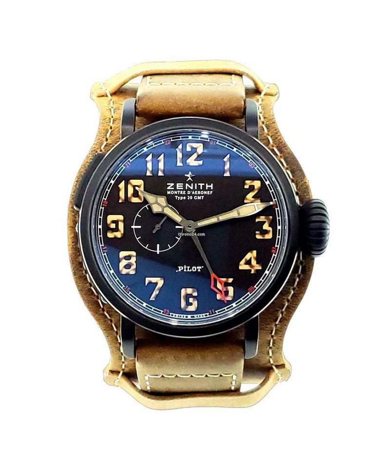 Zenith Pilot Type 20 GMT Mens watch Unisex Automatic Titanium 96.2431.693 21.C738