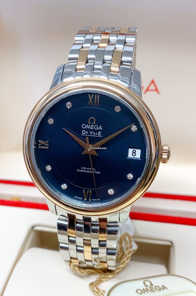 Omega De Ville Prestige Mens watch Unisex Automatic Gold Steel 424.20.33.20.53.001