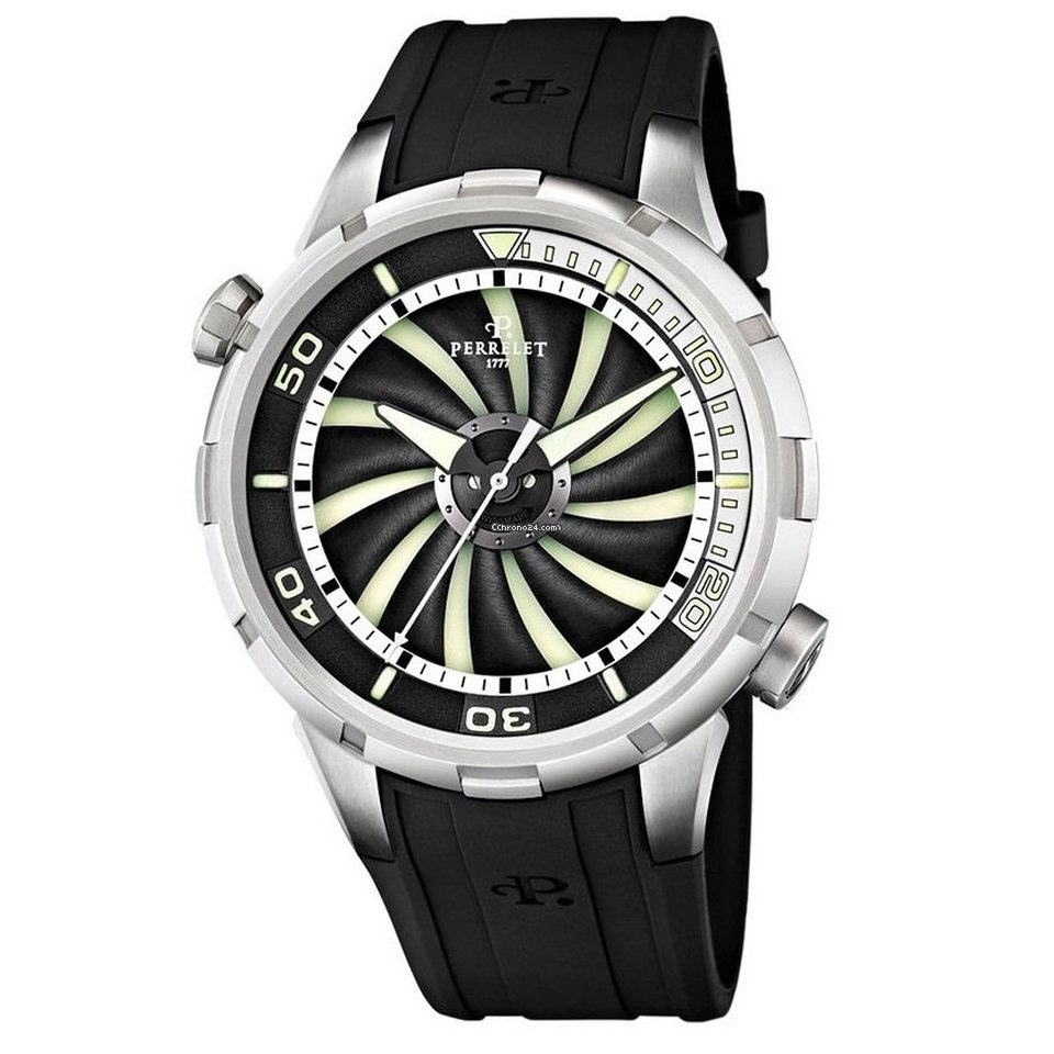 Perrelet Turbine Diver Mens watch Unisex Automatic Steel A1066.1