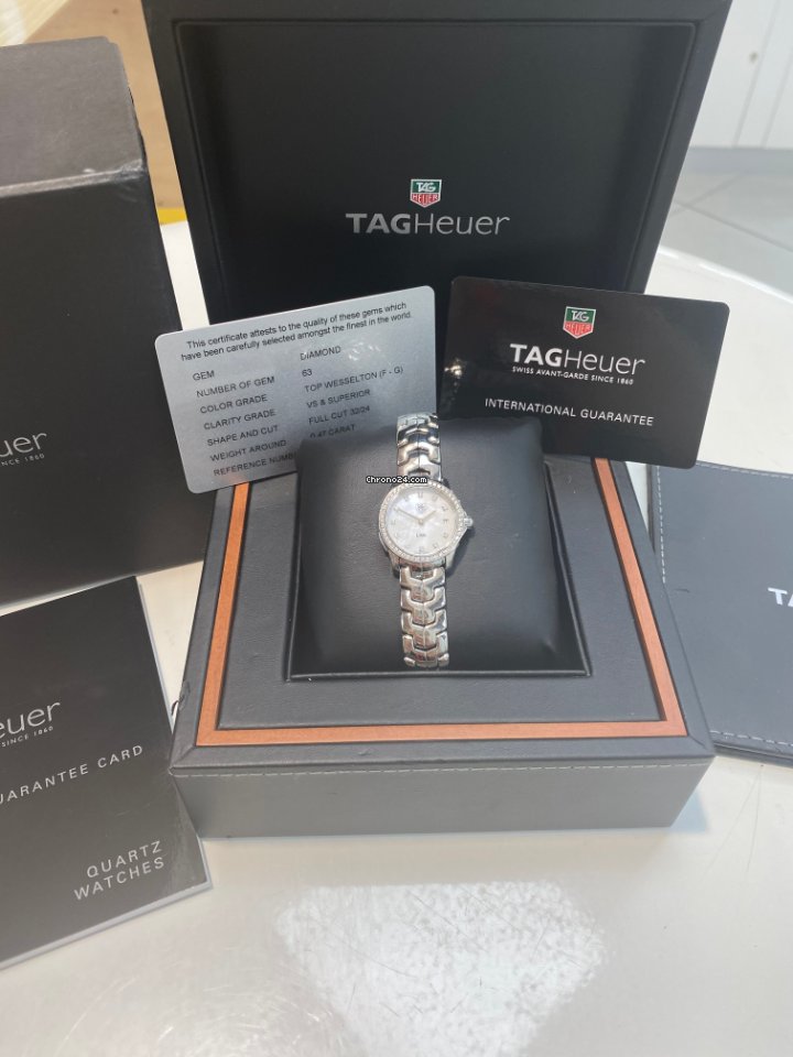 TAG Heuer Link Womens watch Quartz Steel Tag Link Diamond dot Diamond Bessel