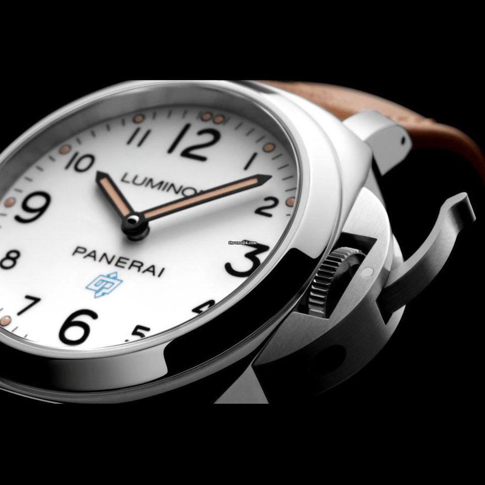 Panerai Luminor Base Logo Mens watch Unisex Manual winding Steel PAM 00775
