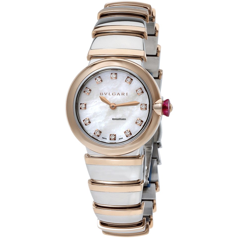 Bulgari Lucea Womens watch Quartz Gold Steel 102194 LU28WSPGSPG 12
