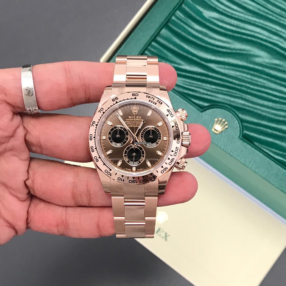 Rolex Daytona Mens watch Unisex Rose gold Automatic 116505 CHOCOLATE
