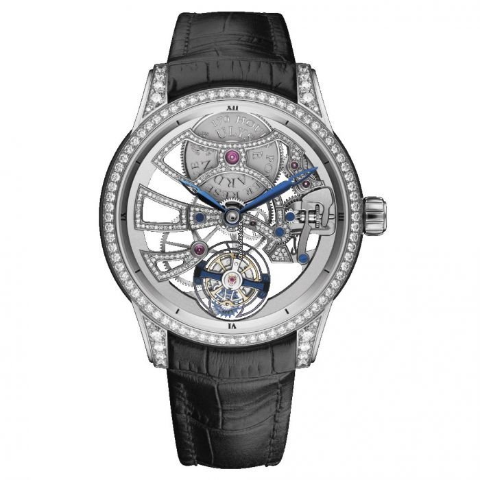 Ulysse Nardin Classic Skeleton Tourbillon Mens watch Unisex Manual winding White gold 1700-129BC