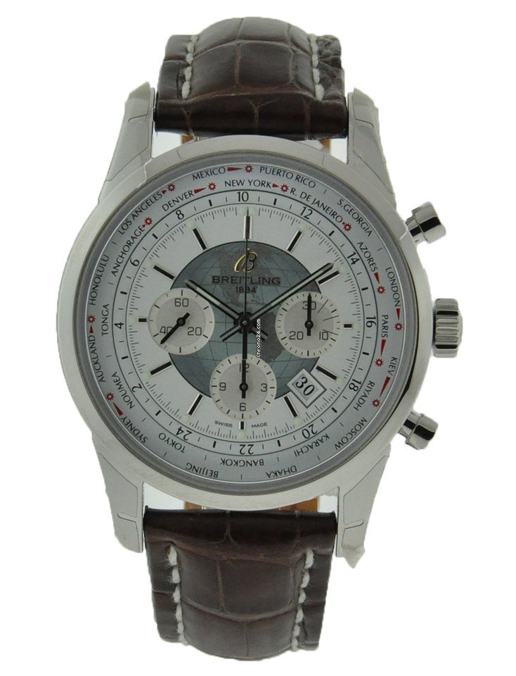 Breitling Transocean Unitime Pilot Mens watch Unisex Automatic Steel AB0510U9