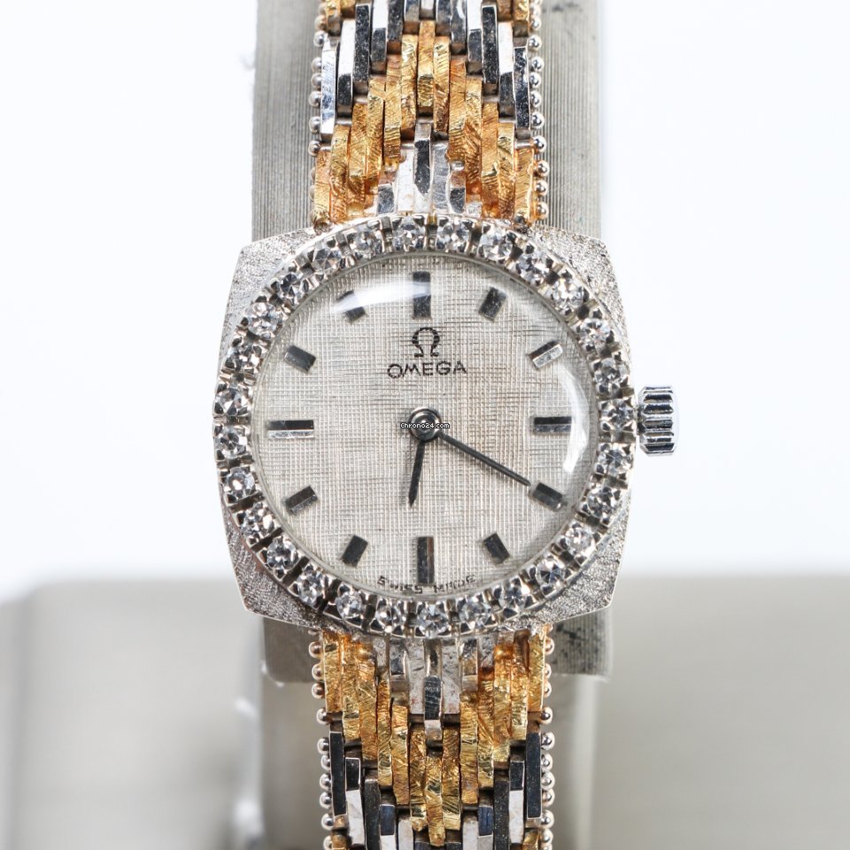 Omega Womens watch Quartz White gold Vintage Omega Ladies Cocktail