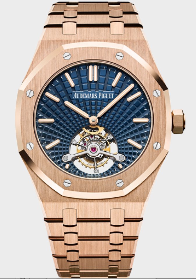 Audemars Piguet Royal Oak Tourbillon Mens watch Unisex Automatic Rose gold 26521OR.SS.1220OR.01