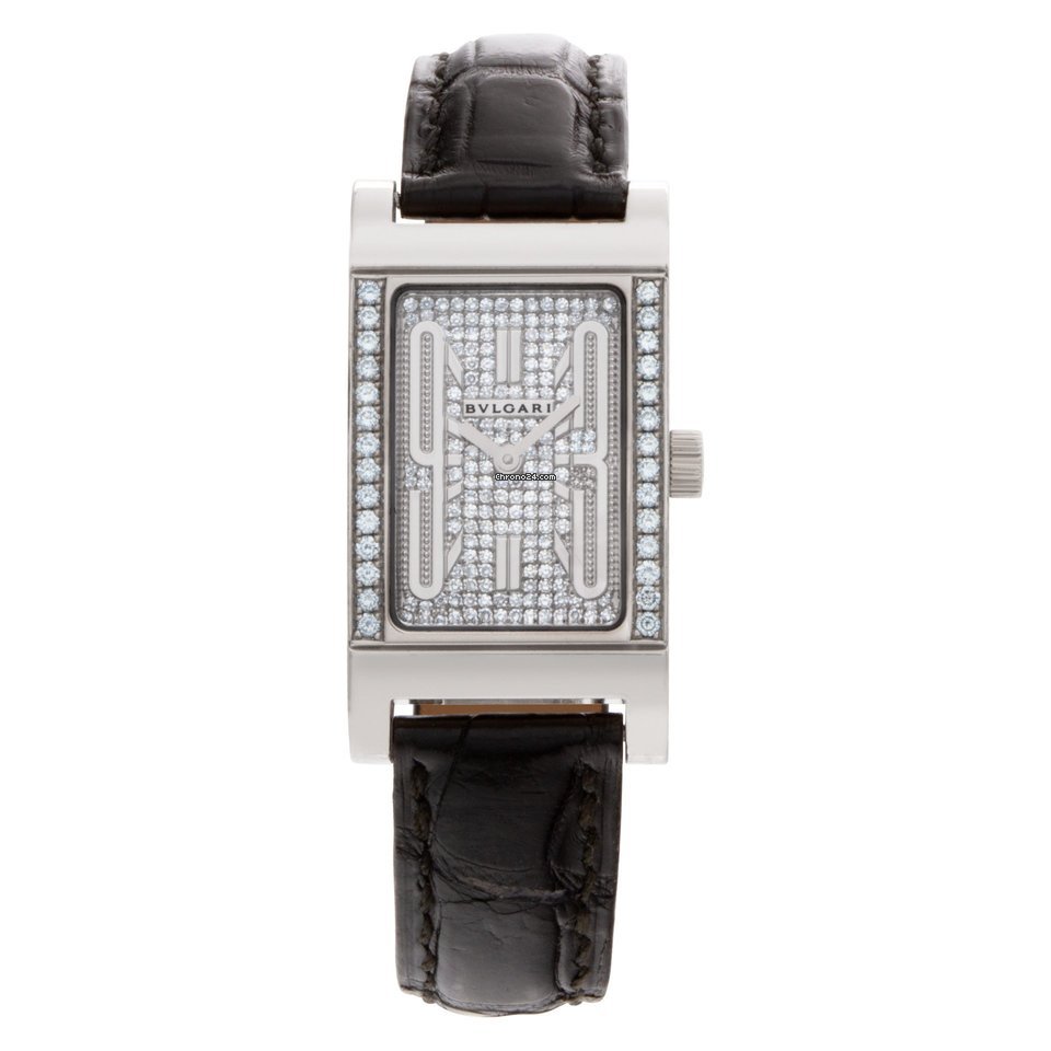 Bulgari Rettangolo Quartz White gold RT W39 G
