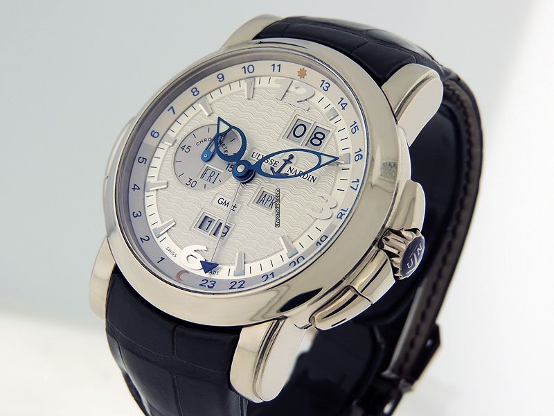 Ulysse Nardin GMT + - Perpetual Mens watch Unisex Automatic White gold 320-60 60