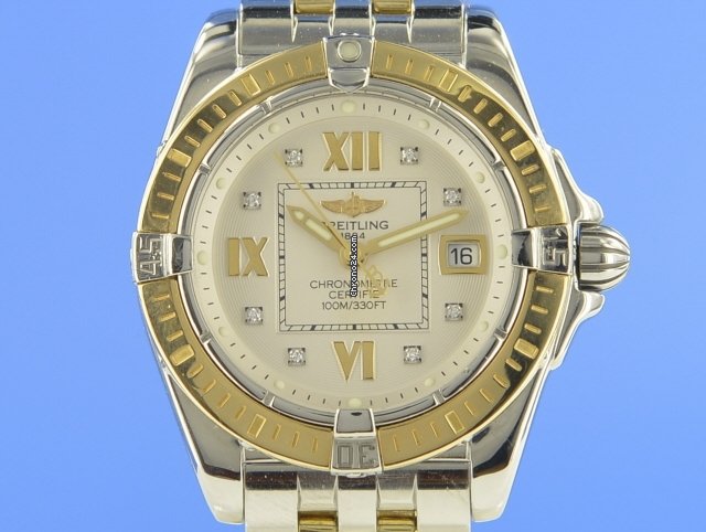 Breitling Cockpit Lady Womens watch Quartz Gold Steel D71356