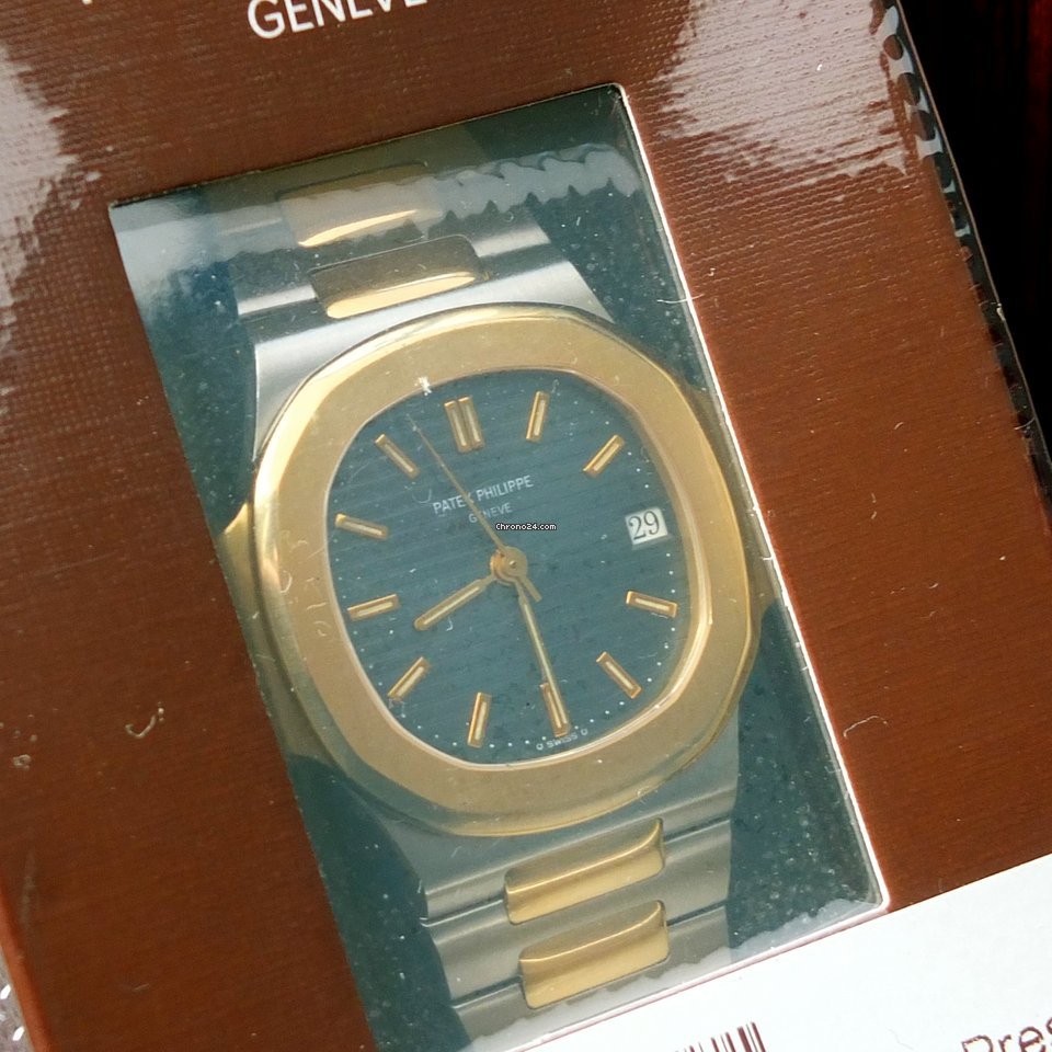 Patek Philippe Nautilus Mens watch Unisex Automatic Gold Steel 3800 1 Nautilus B&P G1belin Full Set Sofort