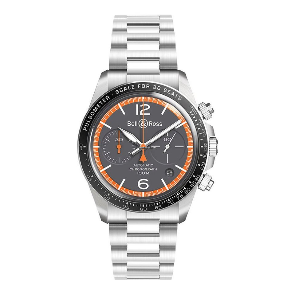 Bell & Ross BR V2 Automatic Steel BRV294-ORA-ST-SST