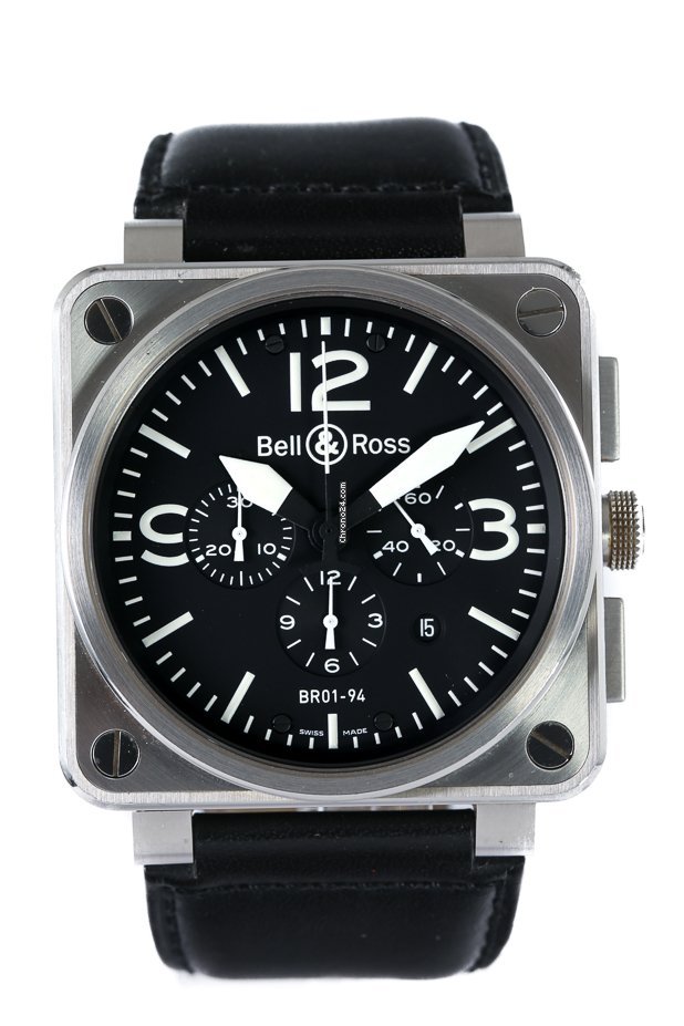 Bell & Ross BR 01-94 Chronographe Mens watch Unisex Automatic Steel BR01-94-S