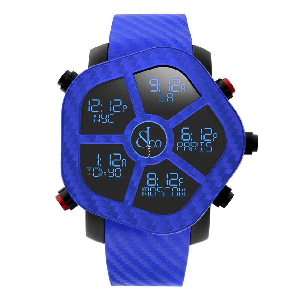 Jacob & Co. Five Time Zone Mens watch Unisex Quartz Steel GH100.11.NS.PC.ANE4D