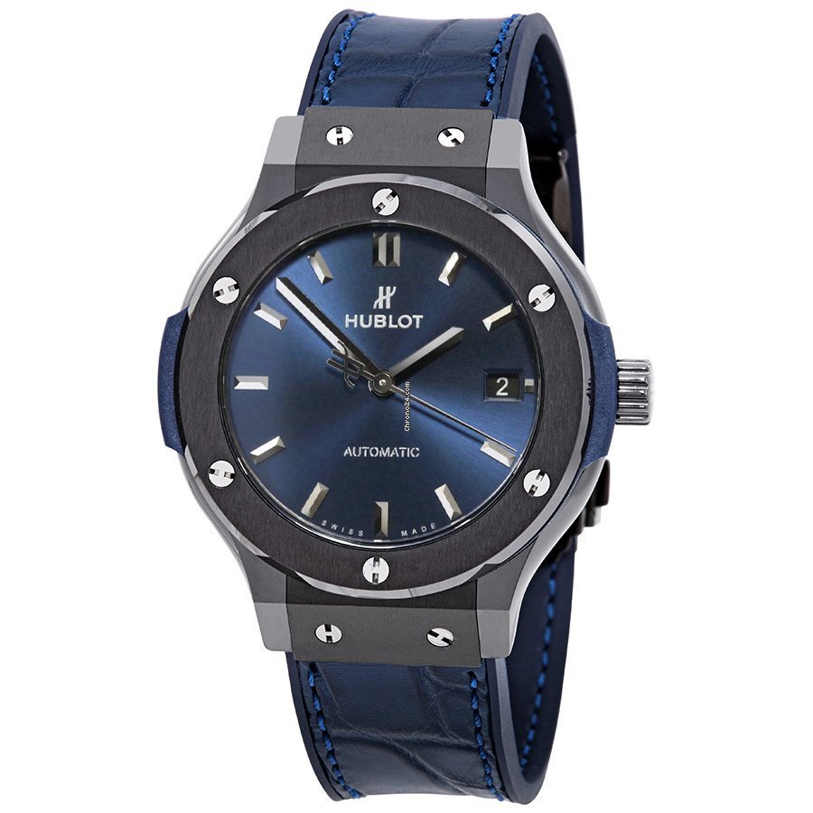 Hublot Classic Fusion Blue Mens watch Unisex Automatic Ceramic 565.CM.7170.LR
