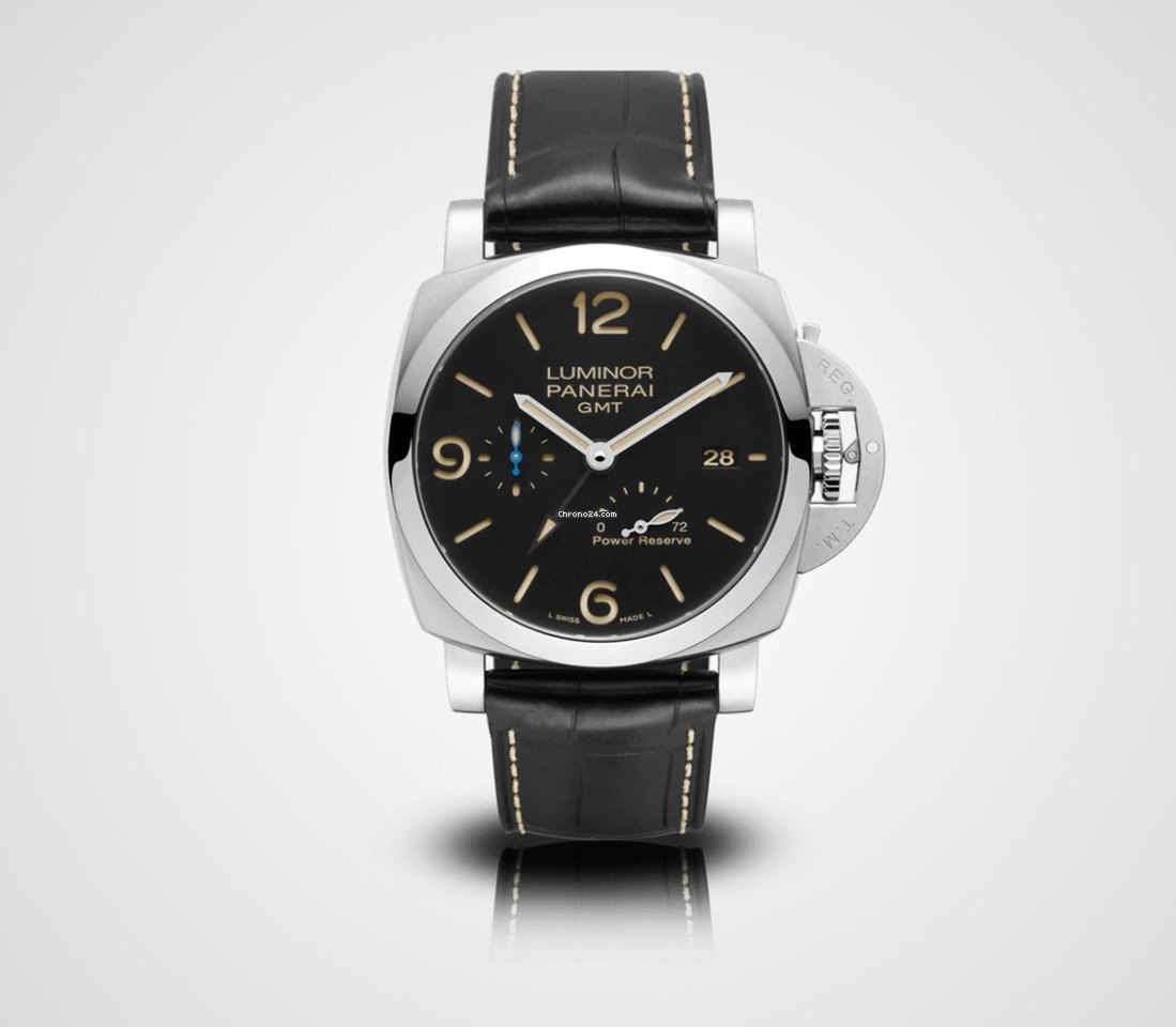 Panerai Luminor 1950 3 Days GMT Power Reserve Automatic Mens watch Unisex Automatic Steel PAM 01321